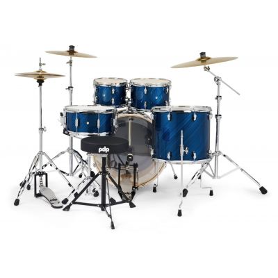 PDP by DW PDMA2215KTTB MainStage Twisted Blue Steel + Set de platos Paiste