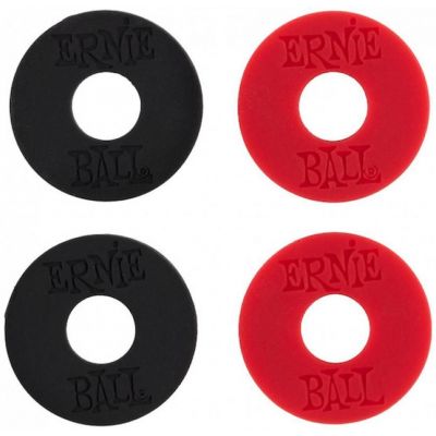 Ernie Ball 4 Enganches Seguridad Correa Rojo Negro