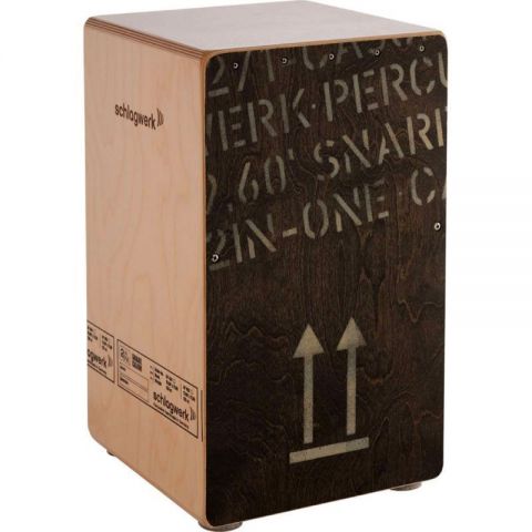 Schlagwerk CP 404 blk 2inone snare cajon black edition - large