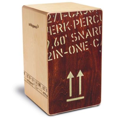 Schlagwerk cp 404 red 2inone snare cajon red edition - large