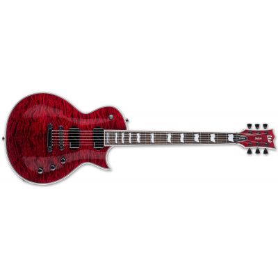 LTD EC-1000 QM See Thru Black Cherry Fluence 2