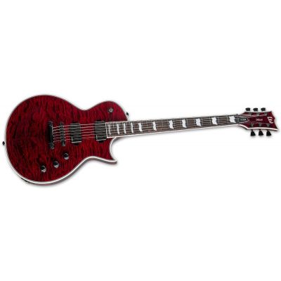 LTD EC-1000 QM See Thru Black Cherry Fluence