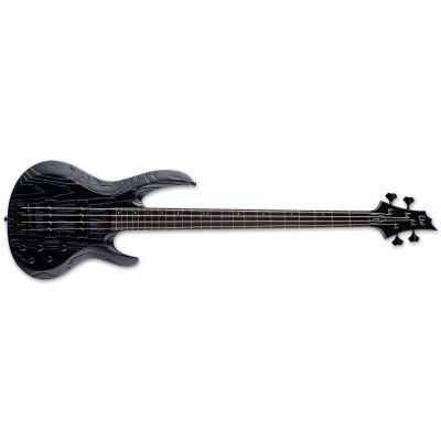 ESP LTD Ml B-4 Black Blast Signature Mike Leon C Estuche