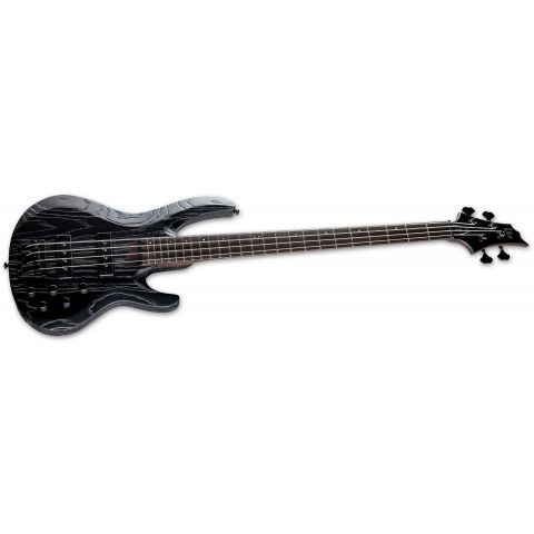 ESP LTD Ml B-4 Black Blast Signature Mike Leon C Estuche