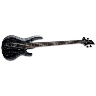 ESP LTD Ml B-4 Black Blast Signature Mike Leon C Estuche