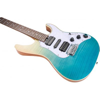 Mooer GTRS SL810 Guitarra Eléctrica Blue Burst