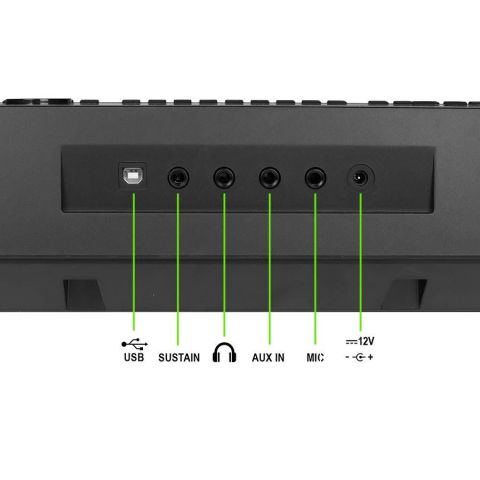 Medeli M331 Teclado 61 Teclas sensitivas