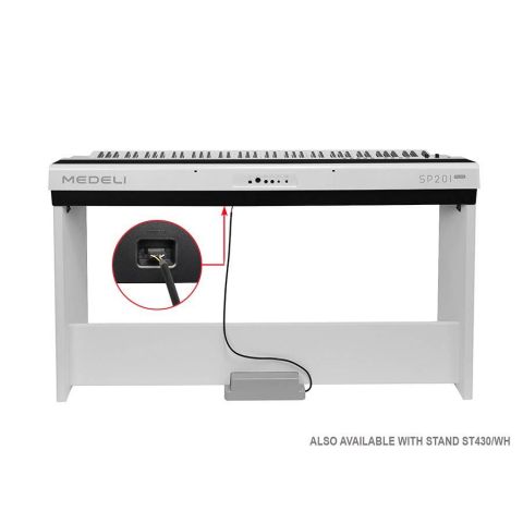 Medeli SP201+ WH Blanco Piano de Escenario con Bluetooth