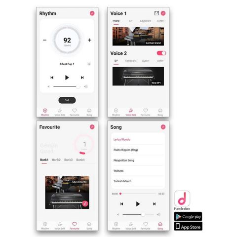Medeli SP201+ WH Blanco Piano de Escenario con Bluetooth