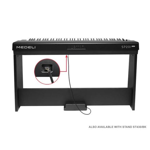 Medeli SP201+ BK Negro Piano de Escenario con Bluetooth