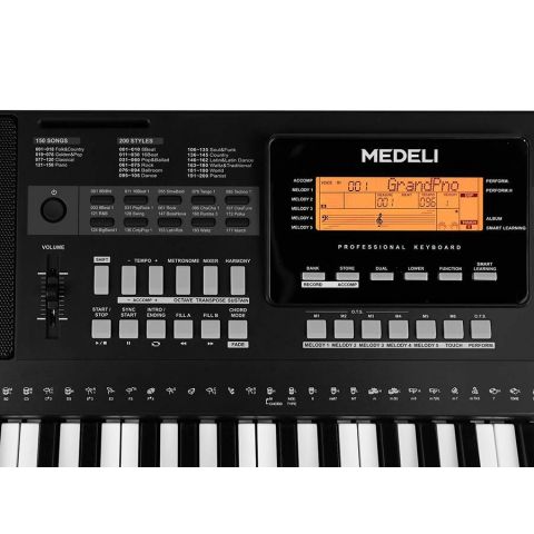 Medeli A300 Teclado Profesional de 61 Teclas sensitivas