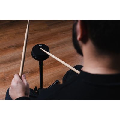 Meinl MMP4BK-MPPS Marshmallow Set de Pad de Prácticas de Batería 4" con Soporte