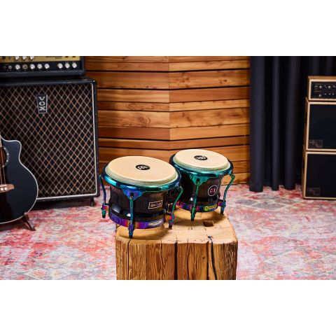 Meinl S400PBK Spectrum Series Bongós 7" y 8 1 2" Phantom Black