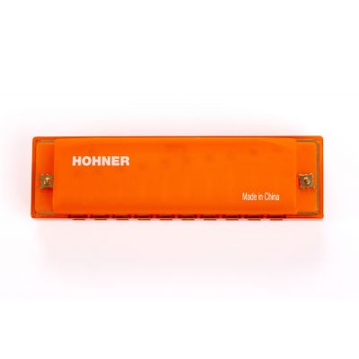 Hohner Traslucent Harp Orange Hardcase