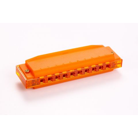 Hohner Traslucent Harp Orange Hardcase