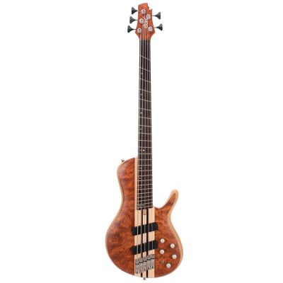Cort A5 Beyond OPBN Bajo 5 cuerdas Open Pore Bubinga Natural con funda 2
