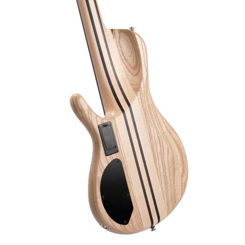 Cort A5 Beyond OPBN Bajo 5 cuerdas Open Pore Bubinga Natural con funda