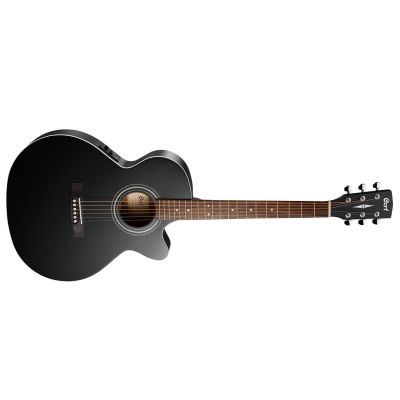 Cort SFX-ME BKS guitarra electroacústica Black Satin con funda