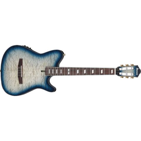 Ibanez FRH20QMN-CTL Guitarra electroacústicas Cosmic Blue Starburst Low Gloss