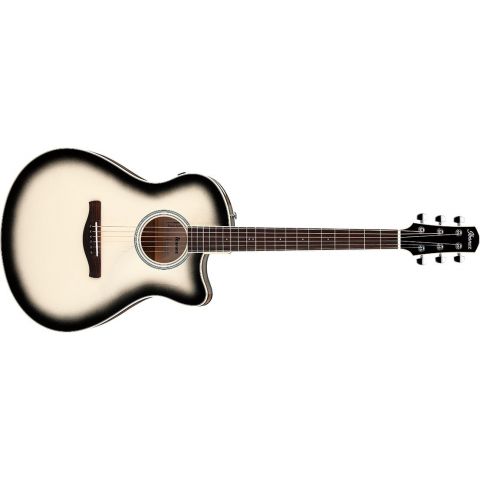 Ibanez AAM370M1CE-TPA Guitarra electroacústica Transparent Panda High Gloss Finish