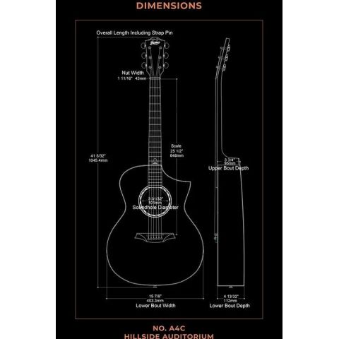 Bromo BAT4CE Guitarra Acústica Tahoma Series