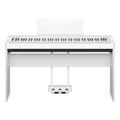 YAMAHA P-225 Blanco Bluetooth + Soporte L200 + Pedalera LP1