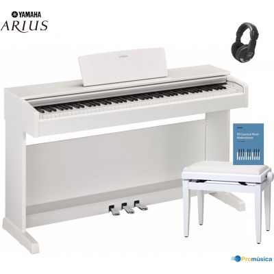 Pack Yamaha YDP 145 Arius Blanco Piano digital