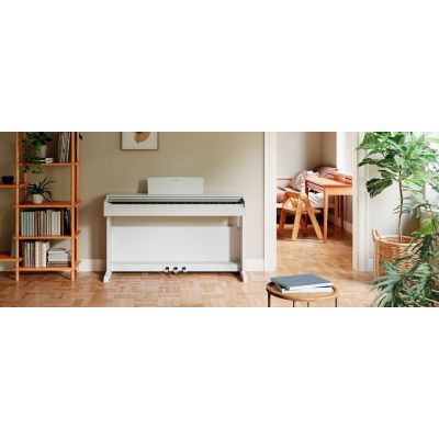 Pack Yamaha YDP 145 Arius Blanco Piano digital