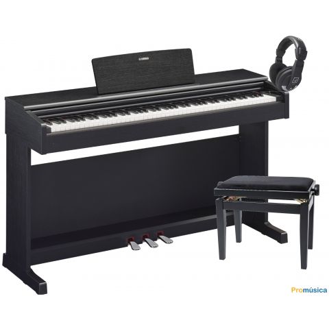 Pack Yamaha YDP 145 Arius Negro Piano digital