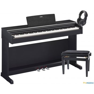 Pack Yamaha YDP 145 Arius Negro Piano digital