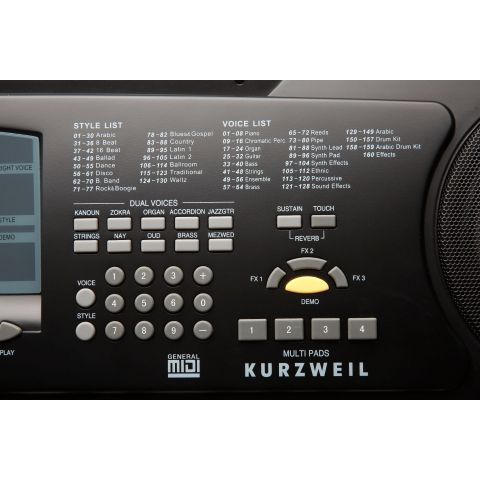Kurzweil KP-120 A Oriental con Sensibilidad