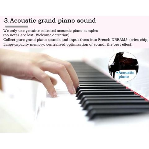 ProKeys S-65 Blanco Pulido Piano