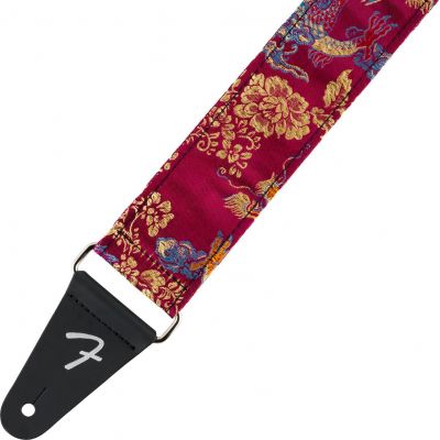 Fender Satin Dragon Strap Wine Correa de Guitarra 2