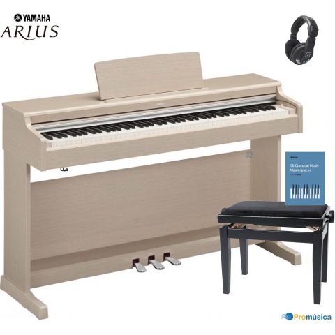 Pack Yamaha YDP 165 Arius Ceniza Piano digital
