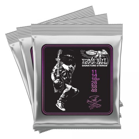 ERNIEBALL Set 3 Juegos de cuerdas Eléctrica Slash Signature 11-48