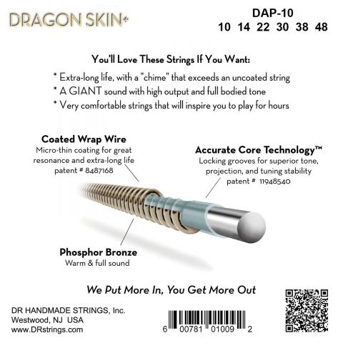 DR Strings DAP-10 DRAGON SKIN +