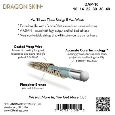 DR Strings DAP-10 DRAGON SKIN +