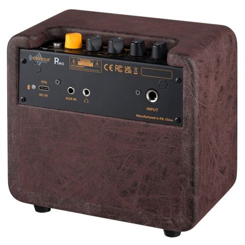 Ortega PTWO Amplificador Acústico Portátil 12W con Batería y Bluetooth