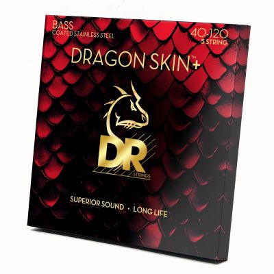DR DBS5-40 Dragon Skin+ Cuerdas Bajo 5 Cuerdas Acero Inox Coating
