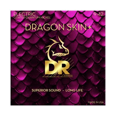 DR Strings DEQ-9 Dragon Skin+ Quantum Nickel Coated