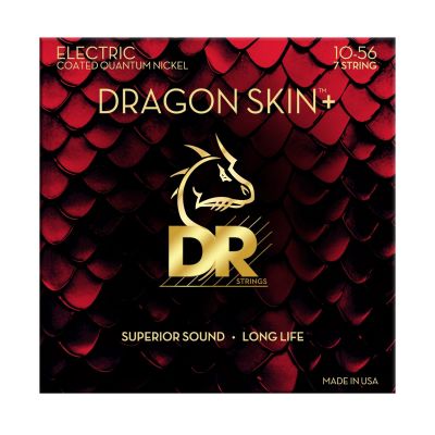 DR DEQ-7 10 DRAGON SKIN + Coated Quantum Nickel 7 Cuerdas medium
