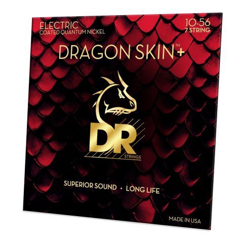 DR DEQ-7 10 DRAGON SKIN + Coated Quantum Nickel 7 Cuerdas medium