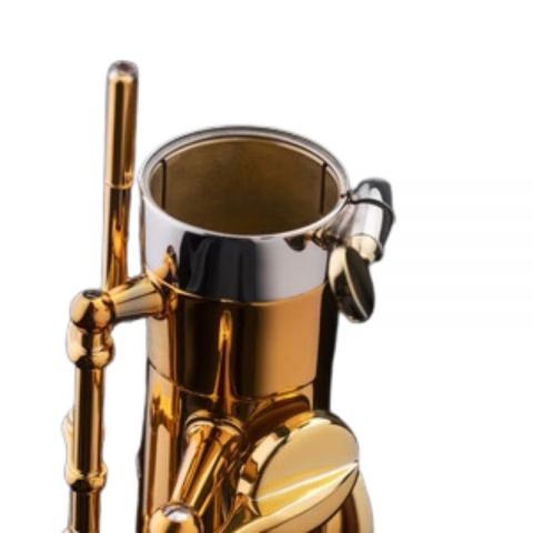 Selmer Signature Lacado Saxofón Alto Dorado Goldmessing Grabado DGG