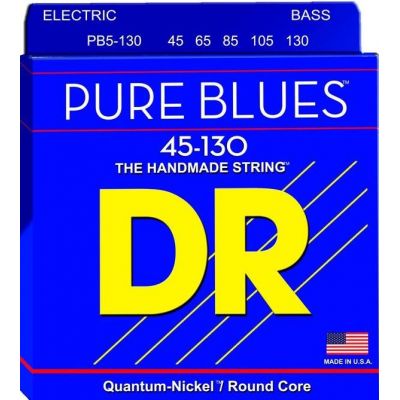 DR Strings Pure Blues PB5-130 Long Scale 45-130 Medium