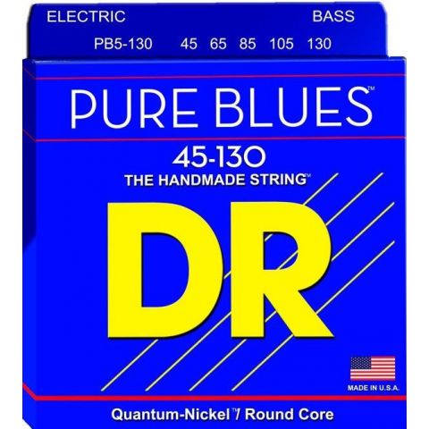 DR Strings Pure Blues PB5-130 Long Scale 45-130 Medium