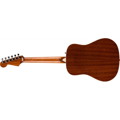 Fender California Standard Redondo Mini 3 Sapeli Natural Guitarra Acústica con Funda