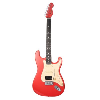 Mooer MSC10 Elite Guitarra Eléctrica Fiesta Red 2