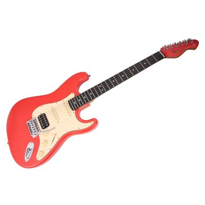 Mooer MSC10 Elite Guitarra Eléctrica Fiesta Red