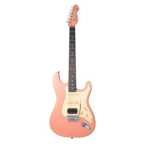 Mooer MSC10 Elite Guitarra Eléctrica Flamingo Pink