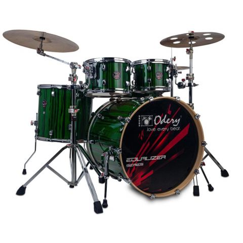 Odery EQ180 Batería Equalizer Lacquer Esmerald Green Trees
